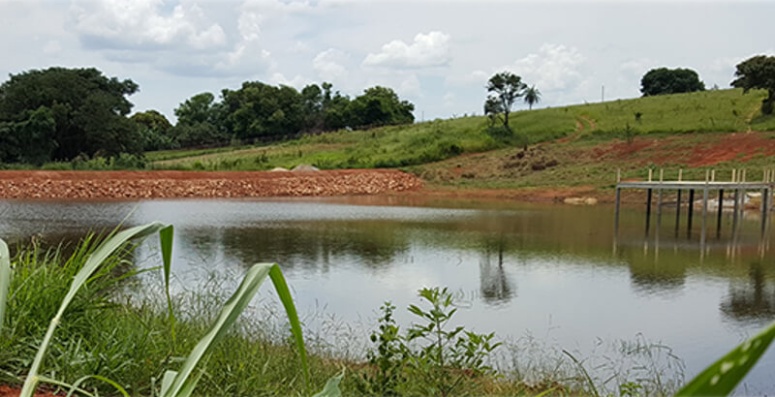 Lagoa do Cores de Minas com novo espelho d'água